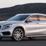 Lateral del Mercedes GLA 45 AMG